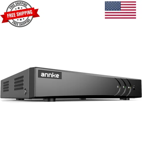 3K Lite H.265+ Security DVR Recorder with AI Human/Vehicle Detection, 8CH Hyb...
