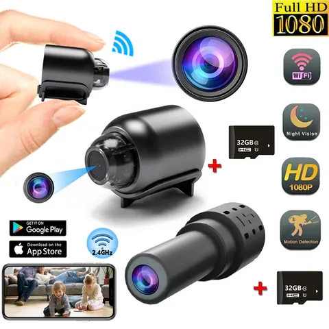 Mini Camara Oculta Espia De Seguridad WiFi 1080P Inalambrica Con Audio y Video