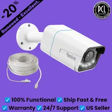 ✅ Reolink P430 RLC-811A 4K Outdoor Poe Camera White Very Good With Cable ✅