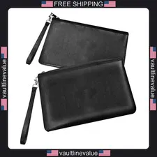 Quctak fireproof money bag 6400°F 2pcs A5 document bank cash passport black