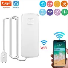 TUYA WIFI Water Leak Overflow Sensor Home Alarm Security Flood Leakage Detector