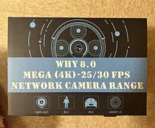 Mega WHY 8.0 4K 8CH IP NVR Kit 4 Cameras Indoor/Outdoor H.264 6TB