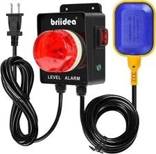 Briidea Indoor/Outdoor High Water Alarm with 110dB Loud Alarm, Large LED Indicat