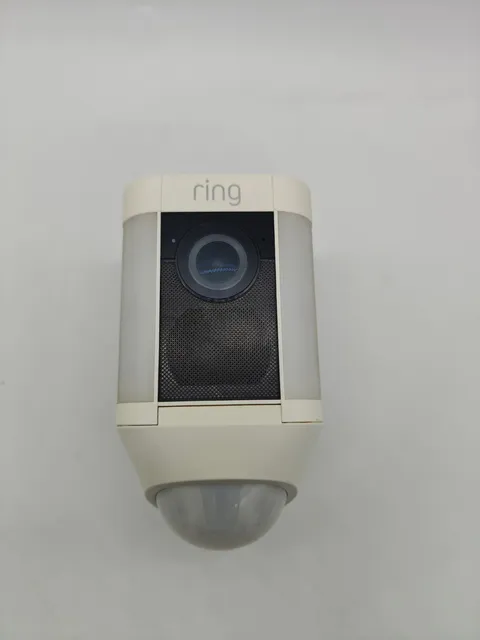 Ring Spotlight Cam Battery White Wireless Outdoor Camera 5AT3S8 - MAIN UNIT ONLY