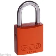 ABUS PADLOCK 40mm-Anodized Aluminium Body Padlocks -Free Post-7240ORG