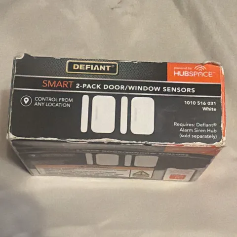 Defiant Smart Wireless Door/Window Sensors 2-Pack White Hubspace Wi-Fi 1010