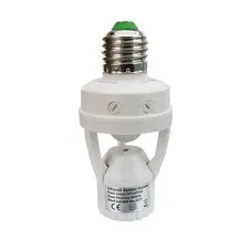 Indoor Motion Sensor Socket Convert Bulbs to Auto Light E26 E27