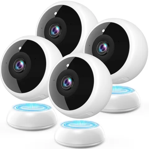 Magnetic Security Camera Crystal Clear Picture: No Drill Install 1Min