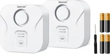 2 Pack Water Leak Detectors for Home, 100Db Water Sensor Alarm Flood Leakage Det