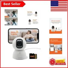 Smart 2.5K Indoor Security Camera - AI Detection & Wide-Angle Coverage Included
