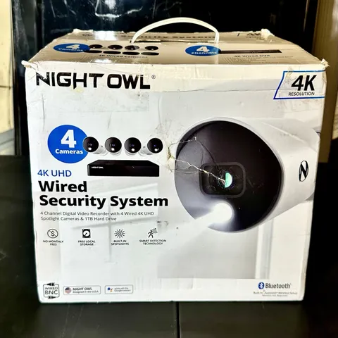 Night Owl UHD 1TB HDD 8 Channel 4K Bluetooth Camera System White WM-BTD881-4LSA