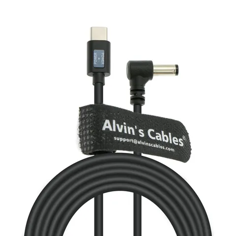 PD USB-C Type-C to DC 5.5 x 2.5mm 12V Power Cable for Blackmagic Video Assist...
