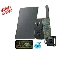 Compact 4G Wildlife Security Camera - Solar Powered with Motion Detection Alerts