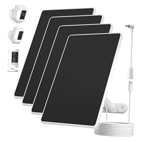 Solar Panel for Ring Camera,6W Solar Charger for Ring Stick Up Cam&All-New