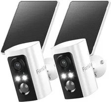 Brand New 2K Wireless Outdoor Security Camera System (2-Pack) - Solar Powered