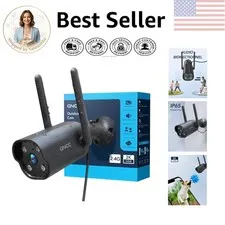 24/7 Outdoor Monitoring Camera - 2K Resolution, Infared Night Vision & AI Alerts