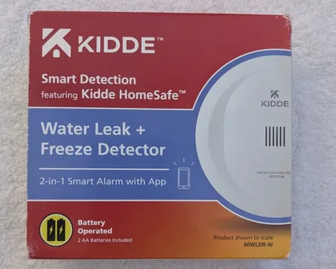 Kidde WiFi Water Leak Detector & Freeze Alarm, Alexa Device, Smart Leak Detector