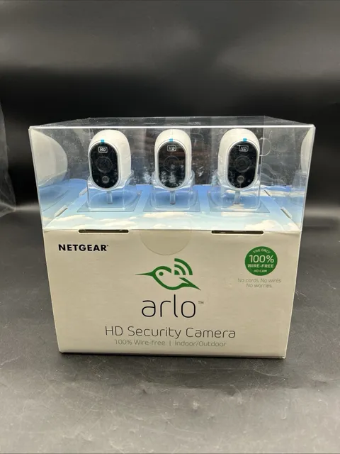 NEW Arlo VMS3330 Wireless HD Security Camera System 3-Cam Night Vision
