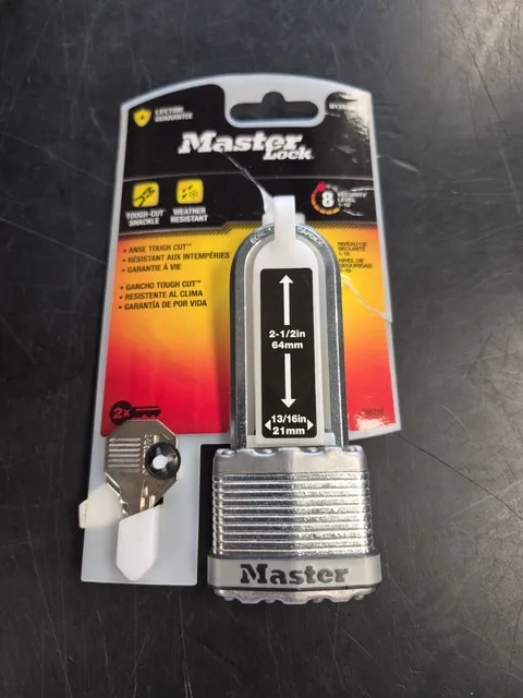 MASTER LOCK M1XKADLJCCSEN HEAVY DUTY OUTDOOR 1-3/4" PADLOCK 2-1/2" SHACKLE