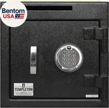 T864 Small Depository Drop Safe with Multi-User Keypad and Key Backup
