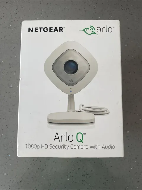 Arlo Q VMC3040 Wired 1080p HD Security Camera Night Vision Alexa Netgear -SEALED