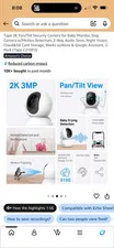 TP-Link Tapo C210 2K Pan Tilt Security Camera 2-Pack Baby Pet Monitor WiFi
