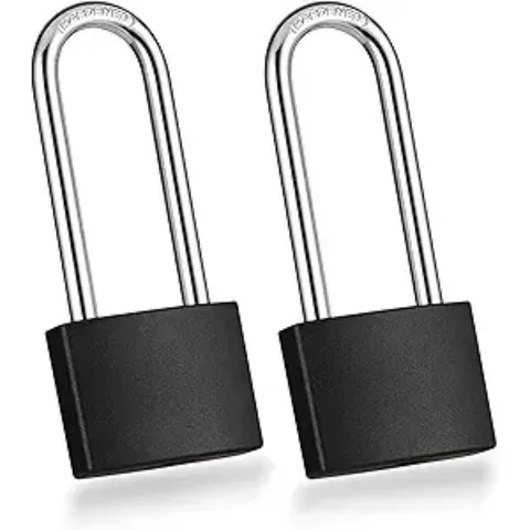 2 Pack Covered Padlocks with Key, Size: 1-9/16 in.