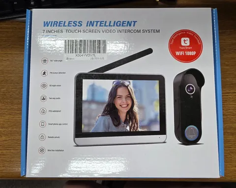 Bvavo Video Doorbell Camera and Intercom System with 7" Screen Monitor