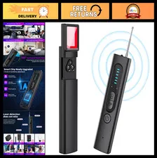 AI Hidden Camera Detector - 5 Sensitivity Levels, 4 Modes, 25H Battery Life, Sig