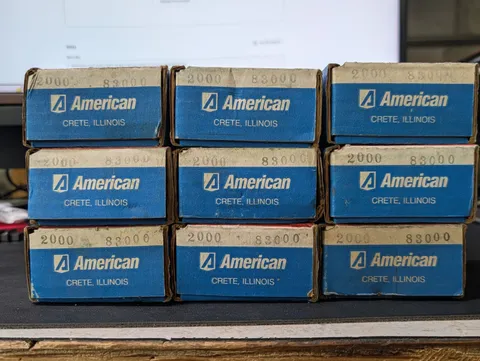 Lot of 9 NOS American Lock Series 2000 Puck Padlock Keyed Alike 83000 No Keys