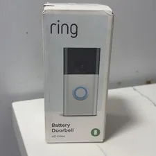 Ring Battery Doorbell Camera, Hd Video Camera, Wifi New Unopened,  Satin Nickel 