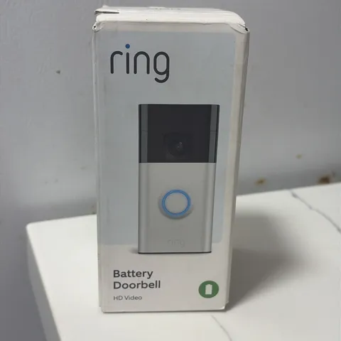 Ring Battery Doorbell Camera, Hd Video Camera, Wifi New Unopened,  Satin Nickel 