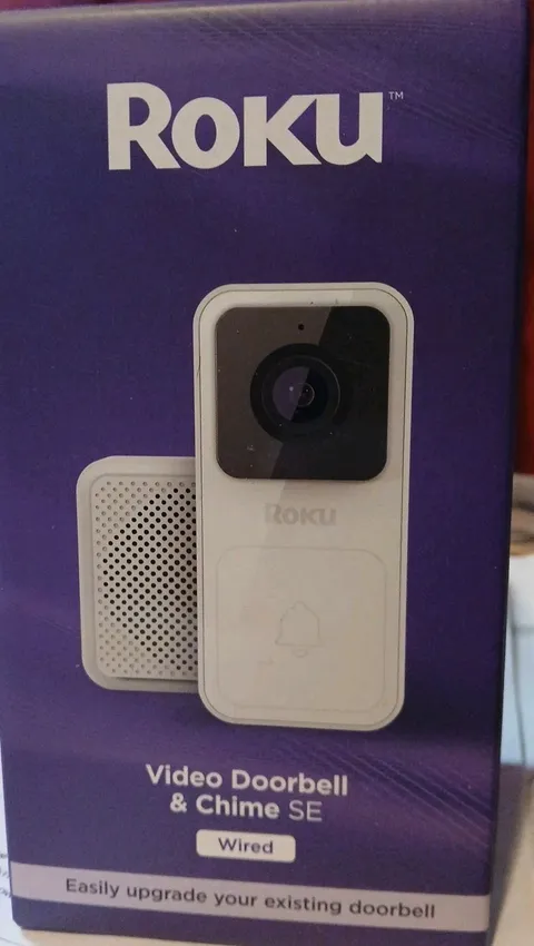 Roku Smart Home Video Doorbell & Chime SE (Wired)(1-Pack)  Motion & Sound - NEW