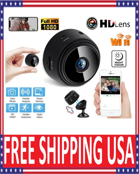 Mini Wireless Record Camera WiFi IP Home Security DVR Night Vision HD USB 1080P
