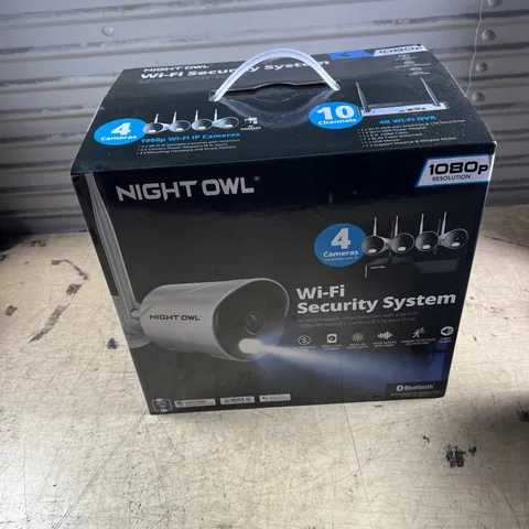 NIGHT OWL 8 CHANNEL 4K 1TB DVR WITH 4 WIRED CAMERAS SECURITY SURVEILLANCE SYSTEM