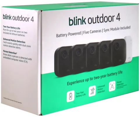 BLINK Outdoor 4th Gen 5-Camera Security System With Sync Module Core Brand New