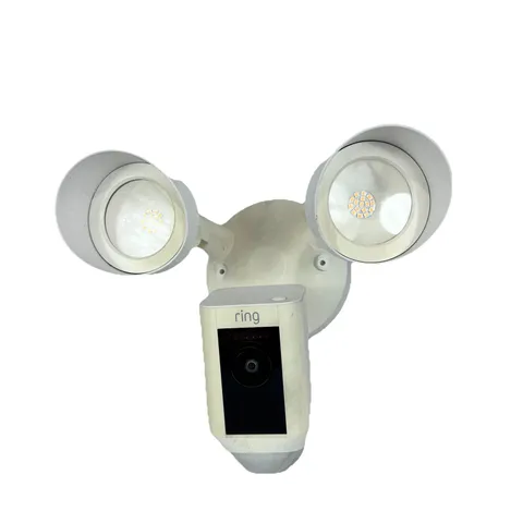 RING Floodlight Cam Wired with Motion-Activated 1080P HD Video-WHITE 5AT3T2
