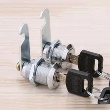 Security Lock 16/20/25/30/35mm Post Mailbo Drawer Cupboard Cabinet Locks 2 Key