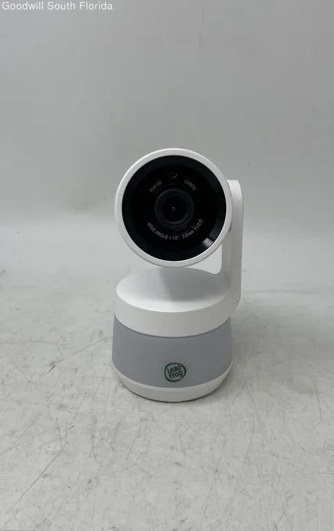 LeapFrog White Gray 1080P 110 Degree Wide Angle Security Camera Not Tested