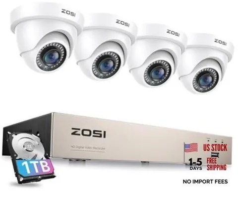 3K Lite Security Camera System with 1TB Hard Drive,AI 8CH+4Cam+1TB