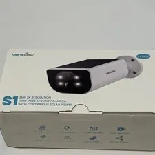 Wansview S1 2K Wireless Wi-Fi Solar Outdoor Cam Night Vision Motion 2-Way Alexa