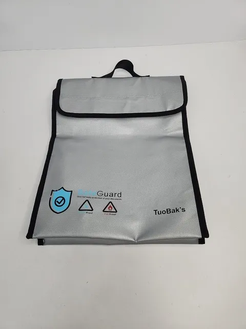 Fireproof Waterproof Document Bag with Zipper - 15.8”x 12.6”×2.5”