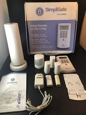 SimpliSafe Home Security System Piece Original White Works Vg3