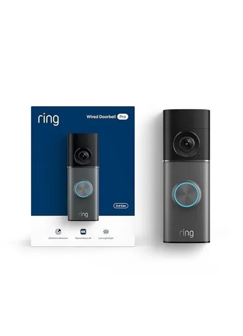 Ring Wired Doorbell Pro 3rd Gen Retinal 4K  (Newest Model) BRAND NEW / SEALED