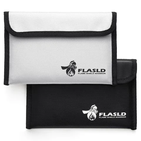 Fireproof Money Bags, Fireproof Wallet Pouch, Small Safe Bag for Cash, Valuab...