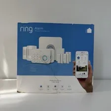 NEW Ring - Alarm Starter Home Security Kit - White -Open Box 