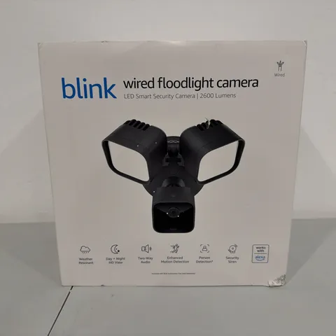 Blink Wired Outdoor Floodlight Camera 840268902834 HD motion detection Security