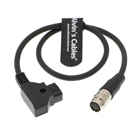 12 Pin Hirose Power Cable For B4 2/3 Camera Lens Female To D Tap Male Cord