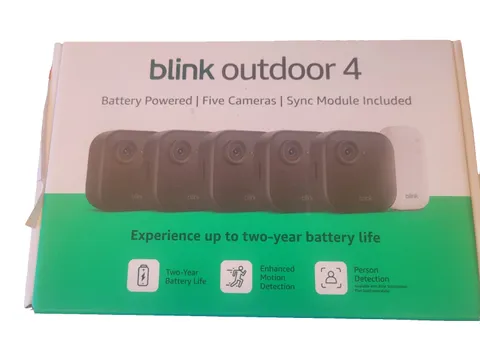 BRAND NEW BLINK Outdoor 4 (4th Gen) 5-Camera Security System w/ Sync Module Core