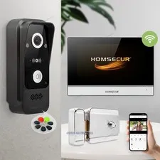 HOMSECUR WIFI Video Door Phone Intercom Doorbell External Memory Photo Recording
